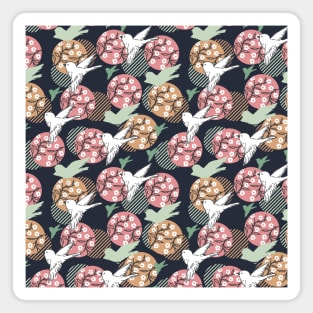 Geometric Nature Animal and Floral Pattern Art Alternate Design Magnet